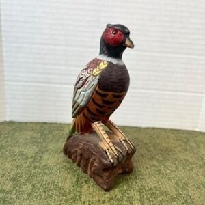 Ceramic Pheasant Bird Figurine Statue Ornament‎ Home Decor Collectible Vintage